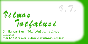 vilmos totfalusi business card